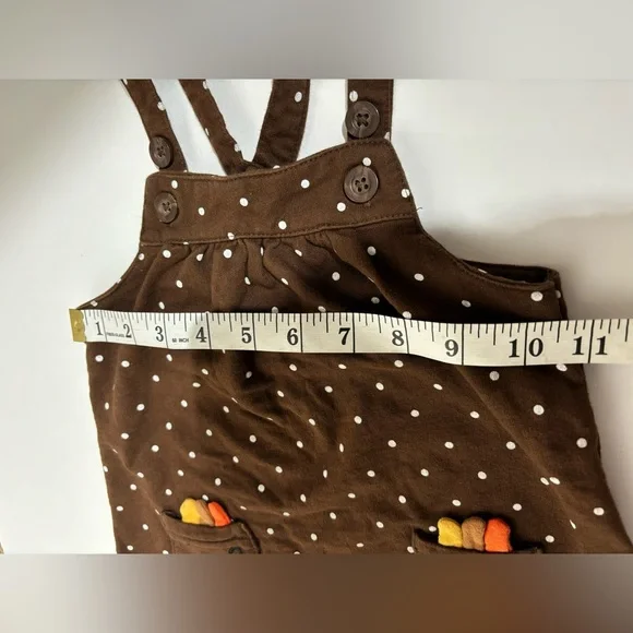 Carter’s Thanksgiving Turkey dress 18 months toddler brown - Picture 5 of 11
